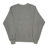 Vintage Reverse Weave Champion College Sweatshirt - Small Grey Cotton Blend