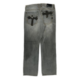Request Hip Hop Jeans - 33W 32L Grey Cotton Blend