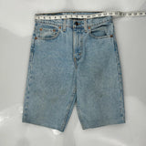Levis Slim Fit Denim Shorts - 29W 11L Light Wash Cotton