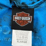 Motorcycles Harley Davidson Tie-Dye Tank Top - XL Black Cotton