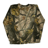 Age 10-12 Outfitters Ridge Camo Long Sleeve T-Shirt - Medium Camo Cotton