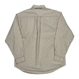 Tommy Hilfiger Striped Shirt - Large Beige Cotton