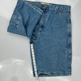 Arizona Jeans Carpenter Shorts - 35W 10L Blue Denim