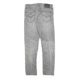 LEVI'S Mens Jeans Grey Slim Skinny Denim Light W31 L30 Classic Cotton Blend Zip