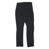 QUECHUA Womens Polyester Blend Black Regular Trousers W26 L29 Outdoor Zip