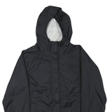 THE NORTH FACE Womens Black Outdoor Jacket L Polyester Blend Zip Hooded Plain