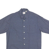 LEVI'S Mens Blue Pattern Shirt S Cotton Short Sleeve Casual Button Shirt