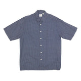 LEVI'S Mens Blue Pattern Shirt S Cotton Short Sleeve Casual Button Shirt