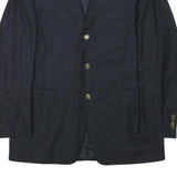 CANALI Mens Navy Blue Wool Classic Jacket M Tailored Button Plain Blazer