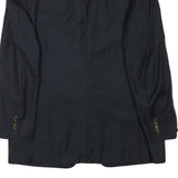 CANALI Mens Navy Blue Wool Classic Jacket M Tailored Button Plain Blazer
