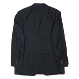 CANALI Mens Navy Blue Wool Classic Jacket M Tailored Button Plain Blazer