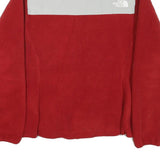 THE NORTH FACE Womens Red & Grey Fleece Jacket M Polyester Blend Zip Outdoor