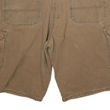 DICKIES Mens Shorts Brown Cargo Cotton Blend 3XL W38 Workwear Relaxed Fit