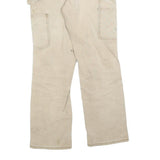 CARHARTT Womens Cotton Blend Beige Regular Straight Trousers W26 L28 Workwear