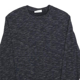 C&A Mens Black Marle Cotton Blend Crew Neck Sweatshirt S Casual Pullover