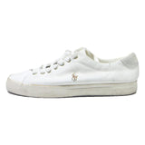 POLO RALPH LAUREN Mens Leather Low Top Trainers White UK 6 Classic Casual Shoes