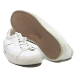 POLO RALPH LAUREN Mens Leather Low Top Trainers White UK 6 Classic Casual Shoes
