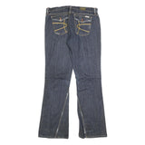 DAVID KAHN Womens Jeans Blue Regular Flared Denim Medium W30 L32 Stylish Pockets