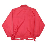 Mens Red Plain Zip Jacket XL Polyester Blend Lightweight Classic Fit Casual