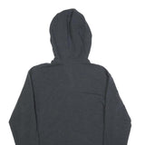 NIKE Mens Black Grey Cotton Blend Full Zip Hoodie M Dri-FIT Lightweight