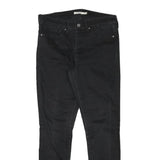 LEVI'S Womens Black Slim Skinny Denim Cotton Blend Jeans W30 L29 Stylish Zip