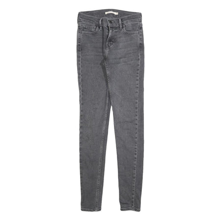 LEVI'S 710 Womens Jeans Grey Slim Skinny Denim Medium W26 L30 Stretch Cotton