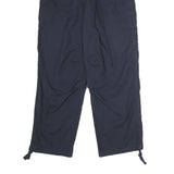 ASOS Womens Cotton Blend Navy Relaxed Cargo Trousers W26 L28 Casual Zip