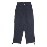 ASOS Womens Cotton Blend Navy Relaxed Cargo Trousers W26 L28 Casual Zip