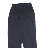 ASOS Womens Cotton Blend Navy Relaxed Cargo Trousers W26 L28 Casual Zip