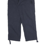 ASOS Womens Cotton Blend Navy Relaxed Cargo Trousers W26 L28 Casual Zip