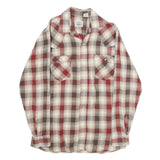 LEVI'S Mens Red Brown Cream Check Shirt M Long Sleeve Cotton Casual
