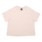 NIKE Womens Pink Cotton T-Shirt 2XL Short Sleeve Crew Neck Casual Top