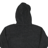 CALVIN KLEIN Womens Black Hooded Zip Jacket M Polyester Blend Plain Casual