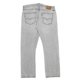LEVI'S 501 Mens Jeans Blue Classic Straight Denim Light W36 L30 Button Closure