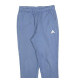 ADIDAS Mens Joggers Blue S W26 L28 Slim Tapered Cotton Blend Casual Sportswear