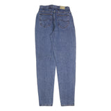 LEE Womens Regular Fit Blue Denim Jeans W28 L32 Classic Cotton Blend Zip Pockets
