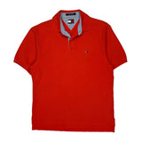 Tommy Hilfiger Polo Shirt - XL Red Cotton
