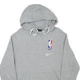 NIKE Mens Grey NBA Pullover Hoodie M Cotton Blend Casual Sportswear