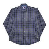 Tommy Hilfiger Checked Shirt - Large Blue Cotton
