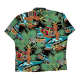 Diamond Head Graphic Hawaiian Shirt - Large Multicoloured Cotton