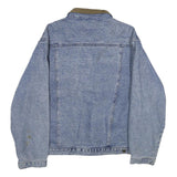 CABELA'S Mens Blue Cotton Button Denim Jacket L Outdoor Casual Classic