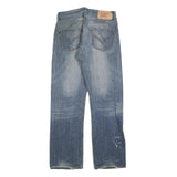LEVI'S 501 Mens Blue Regular Straight Denim Medium W32 L32 Classic Cotton Blend