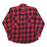STILLWATER SUPPLY CO Mens Red & Black Check Shirt XL Cotton Blend Lumberjack