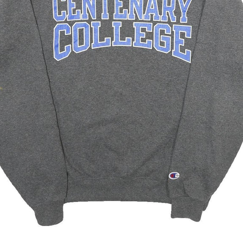 CHAMPION Mens Grey Centenary College Crew Neck S Cotton Blend Sweatshirt