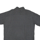 HONORS Mens Black & Beige Patterned Cotton Blend Shirt L Casual Button-Up