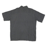 HONORS Mens Black & Beige Patterned Cotton Blend Shirt L Casual Button-Up