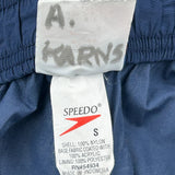 Speedo Track Pants - Small Blue Nylon