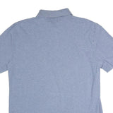 TOMMY HILFIGER Mens Blue Short Sleeve Plain Polo Shirt XL Cotton Classic Fit
