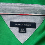 Tommy Hilfiger Polo Shirt - Large Green Cotton