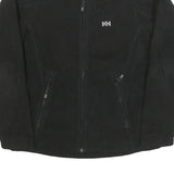 HELLY HANSEN Mens Black Jacket S Polyester Blend Plain Zip Outdoor Casual